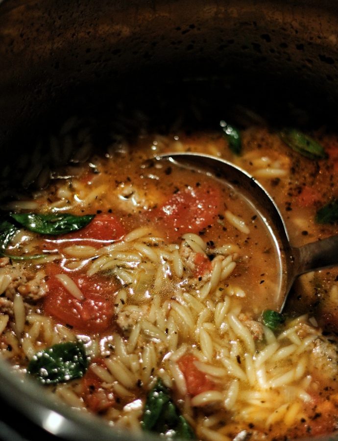 Sausage & Orzo Soup